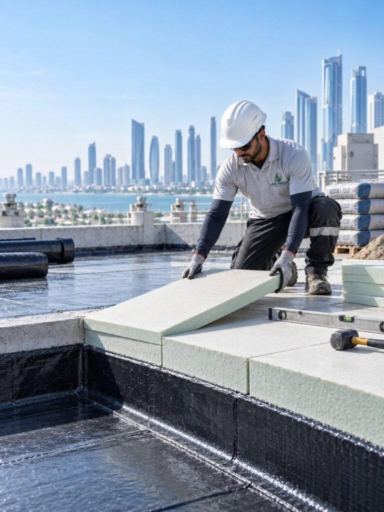 metal roof waterproofing warehouse Musaffah Abu Dhabi