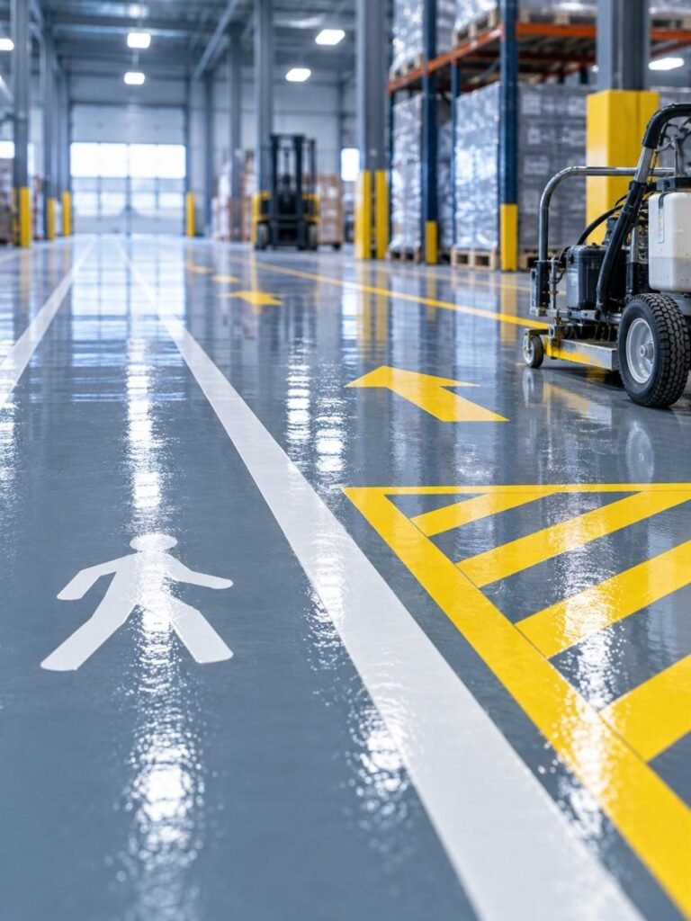 line marking in abu dhabi