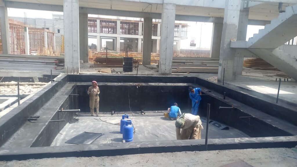 Substructure waterproofing work in Abu Dhabi